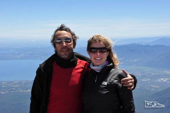 1000dias no topo do vulcão Villarrica, região de Pucón, no sul do Chile